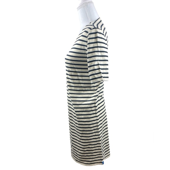 KULE The Tee Dress Navy Cream XS striped short sleeve nautical preppy academia - Picture 9 of 13